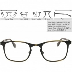 Round Classic Retro Metal Eyeglasses Frame Clear Lens Top Driving Designer Eyewear - Antic Gold 0201 - C4189AUL6R0 $11.99