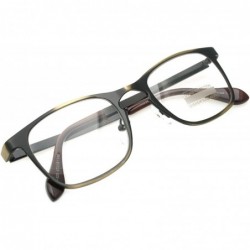 Round Classic Retro Metal Eyeglasses Frame Clear Lens Top Driving Designer Eyewear - Antic Gold 0201 - C4189AUL6R0 $11.99