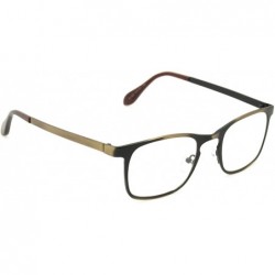 Round Classic Retro Metal Eyeglasses Frame Clear Lens Top Driving Designer Eyewear - Antic Gold 0201 - C4189AUL6R0 $11.99