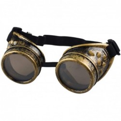 Round Sunglasses Vintage Steampunk Sunglasse Adjustable - D - CZ18YS7D3WR $13.60