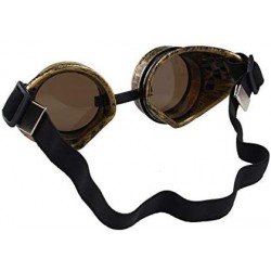 Round Sunglasses Vintage Steampunk Sunglasse Adjustable - D - CZ18YS7D3WR $8.45