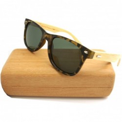 Sport NEW Real Tree Bamboo wood Temples Sunglasses - C0184OSUQWU $45.47