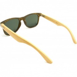 Sport NEW Real Tree Bamboo wood Temples Sunglasses - C0184OSUQWU $23.97