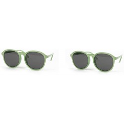 Round Classic Retro Fashion Round Frame Sunglasses P2105 - 2 Pcs Palegreen-smoke Lens & Palegreen-smoke Lens - C611ZQRGWE7 $2...