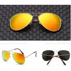 Oversized Polarized Sunglasses for Men Women - and Vintage Oversize Metal Frame UV Protection Sunglasses Mirror Eyewears - C3...