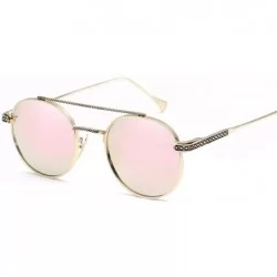 Round European and American RETRO SUNGLASSES universal round-faced men's and women's Sunglasses - F - CB18Q92YAEW $52.18