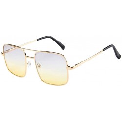 Square Classic Square Metal Sunglasses (Yellow) - CV196MCRDM3 $8.83