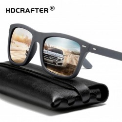 Sport Polarized Sunglasses Vintage Square Frame Sport Driving Fishing For Men Women - Grey - CB18YC6EIGN $18.48