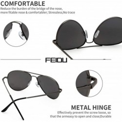 Wrap Polarized Sunglasses Aviator Sunglasses for Men - Polarized Aviator Sunglasses for Men Sunglasses Man FD9002 - C318DH78Z...