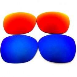 Oversized Replacement Lenses Garage Rock Fire Red Color Polarized - Blue&red - C61261G0QFH $29.93
