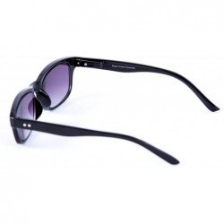 Rectangular The Intellect" Reading Sunglasses - Unisex Full Lens Sun Readers (non bifocal) - Black - CL1256T7G1R $14.24