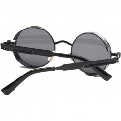 Square Lennon Gothic Steampunk Sunglasses Black Yellow Tinted Shades - Black Lens/Black Frame - C11879EUS7T $14.43