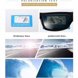 Sport Polarized Sports Sunglasses Driving Glasses Shades for Men TR90 Frame for Cycling Baseball Night Vision - Red - CG18I4O...