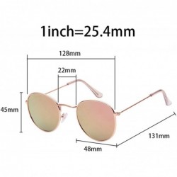Round Fashion Colorful Round Sunglasses Women Luxury Metal Sunglasse Summer Outdoor UV400 Eyewear Zonnebril Dames - C3197A29C...