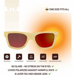 Aviator Unisex Wood Sunglasses Lightweight Polarized - CR18YU7UXUC $43.70