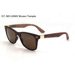 Shield Coating Eye Men Wood Bamboo Women Printed Wrap 52MM Sunglasses - C7 No Logo - CZ18M3NEU8W $48.26