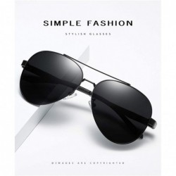 Aviator Unisex Polarized Aviator Sunglasses for Men/Women UV400 Protection Lenses Aluminum Frame 201977 - C2 - CQ198KLSTNH $9.93