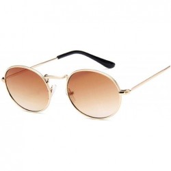 Aviator Small Frame Oval Sunglasses Women Brand Designer Ocean Lens Mirror Glasses Female Alloy Party Feminino UV400 - CD198Z...