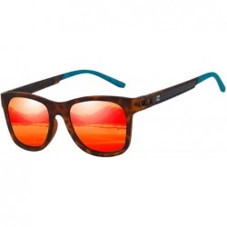 Sport Polarized Sunglasses for Men Lightweight TR90 Frame UV400 Protection Square Sunglasses - C018EMAHL6C $35.63