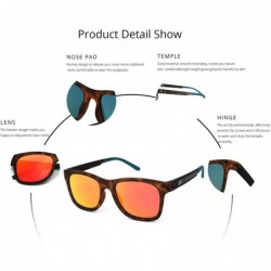Sport Polarized Sunglasses for Men Lightweight TR90 Frame UV400 Protection Square Sunglasses - C018EMAHL6C $20.43
