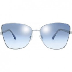 Aviator Classic Crystal Elegant Women Beauty Design Sunglasses Gift Box - L171-silver - C718M0T749C $31.22