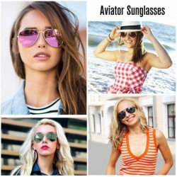 Oversized Polarized Aviator Sunglasses Protection Lightweight - Polarized Brown Lens / Exquisite Temple - CY17YS6GKSI $12.13