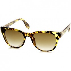 Wayfarer Unisex Retro Fashion Modified Horn Rimmed Sunglasses (Yellow-Tortoise Grey-Fade) - C011G3ADO8H $19.27