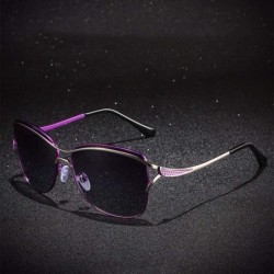 Aviator Women's Sunglasses Gradual Polarization of Outdoor Ultraviolet-proof Sunglasses - E - CI18QO9DNRH $28.98