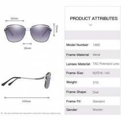 Aviator Women's Sunglasses Gradual Polarization of Outdoor Ultraviolet-proof Sunglasses - E - CI18QO9DNRH $28.98