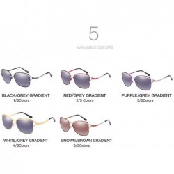 Aviator Women's Sunglasses Gradual Polarization of Outdoor Ultraviolet-proof Sunglasses - E - CI18QO9DNRH $28.98