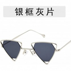 Aviator New Fashion Punk Sunglasses Men Women RetroTriangle Sun Glasses Vintage Tiny Female UV400 - 1 - C1198ZQL0L2 $28.58