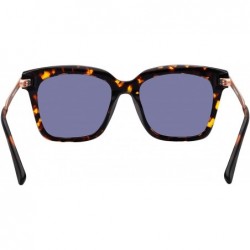 Sport Oversized Polarized Driving Acetate Sunglasses for Men Women UV Protection SunGlasses With Nylon Lens - Leopard - CY18R...