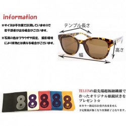 Round Japan Quality Sunglasses Unisex Triple UV protection Japan Standard Lens - Brown/Brown Type B - C517YXMQT36 $20.50