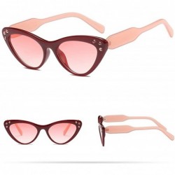 Cat Eye Women sunglasses polarized uv protection cat eyes small face mirror retro vintage - C - CF18T6S2KRC $10.20