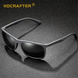 Semi-rimless Unisex Polarized Sunglasses Vintage Nylon Frame Sun Glasses For Men Women CHQJ020 - Black - C318Y0AEXEN $14.53