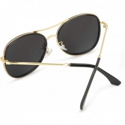 Round Round Sunglasses for Women Fashion-Vintage Retro Stylish Polarized Eyewear 100% UV Protection (3673black) - CF18RY5L4IU...