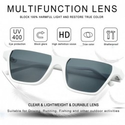 Oversized Oversize Multifunction Sunglasses-UV400 Protection-Retro for Men/Women - Z3298_white Grey - CO193ZZEEU0 $24.75
