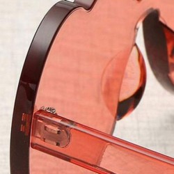 Rimless Heart Shape Rimless sunglasses Festival Party Glasses Women PC Frame Resin Lens Sunglasses UV400 Sunglass - CE199ZI2D...
