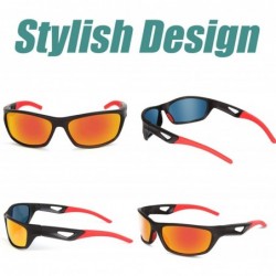 Sport Polarized Sports Sunglasses For Men Women Running Fishing Driving TR90 Frame - C018UDCTGW7 $32.19