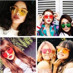 Round Unisex Fashion Candy Colors Round Outdoor Sunglasses Sunglasses - Red - C1199OMKOSE $7.61