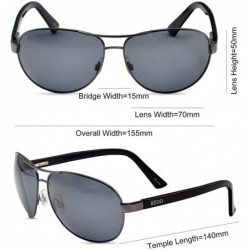 Aviator Sunglasses for Men Women Vintage Lightweight Aviator Metal Frame UV 400 protection - Gray - C618STCIOQW $19.80