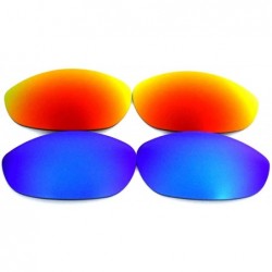 Oversized Replacement Lenses for Oakley Monster Dog Blue&Red Color 2 Pairs-FREE S&H. - Blue&red - CA129W8017J $13.79