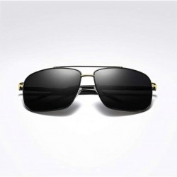 Oversized Polarized sunglasses reflected dazzling Glasses - Gold - CT18UDLRZ5E $20.96