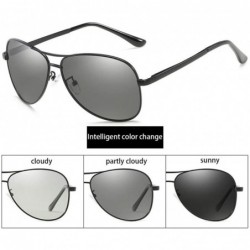 Semi-rimless Polarized Sunglasses Men Polarized Sunglasses for Driving Eyeglasses for Famale Black Gray-Gray - CB194OII2SA $4...