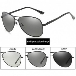 Semi-rimless Polarized Sunglasses Men Polarized Sunglasses for Driving Eyeglasses for Famale Black Gray-Gray - CB194OII2SA $2...