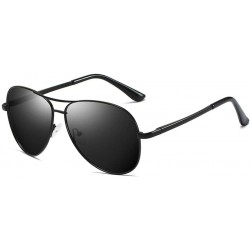 Semi-rimless Polarized Sunglasses Men Polarized Sunglasses for Driving Eyeglasses for Famale Black Gray-Gray - CB194OII2SA $2...