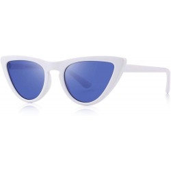 Aviator DESIGN Fashion Women Cat Eye Sunglasses Brand Designer Sunglasses C05 White - C06 Clear Red - CN18YQN00TY $11.26