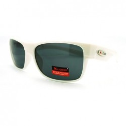 Sport Sports Sunglasses Rectangular Sporty Fashion - White - C111FVNV3OZ $11.10