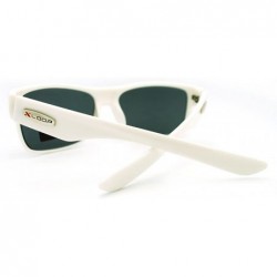 Sport Sports Sunglasses Rectangular Sporty Fashion - White - C111FVNV3OZ $11.10