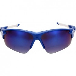 Wrap The Athlete" 2 Pair of Precision Sport Wrap Bifocal Unisex Sunglasses - Blue and Red - CZ1965RCWTM $21.37